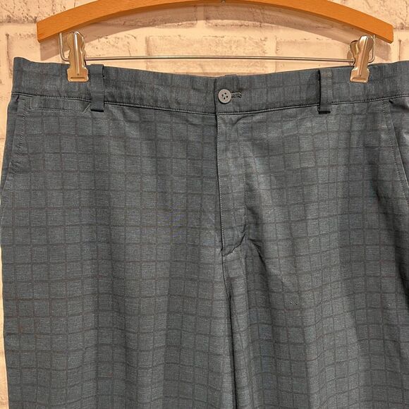 Nike Golf Dri-Fit Men’s Blue Plaid Shorts Size 34 Flat Stretch Relaxed - Picture 4 of 11